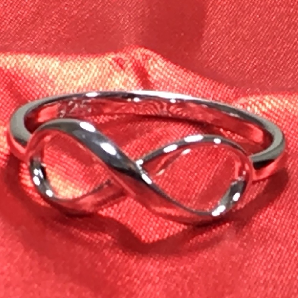 NEW Stamped 925 Sterling Silver Infinity Ring